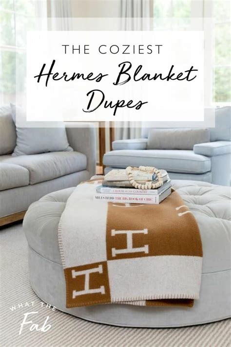 cozy Hermes blanket dupes